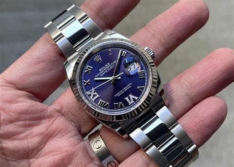 rolex datejust 36mm aubergine|rolex datejust oyster steel.